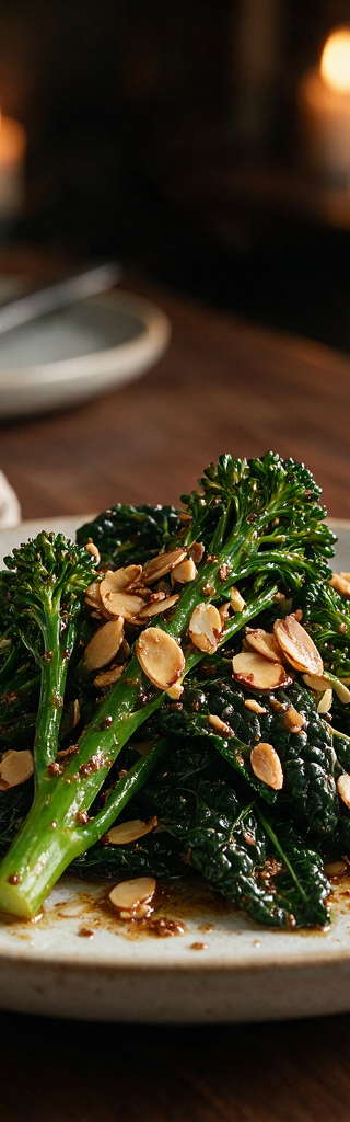 Buttered Greens & Toasted Almonds