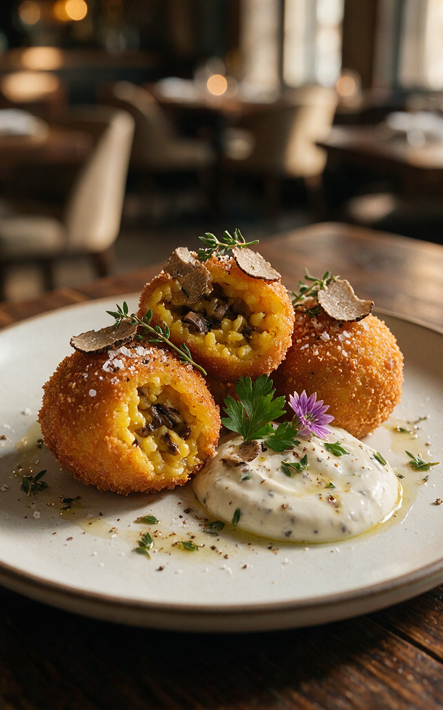 Wild Mushroom Arancini