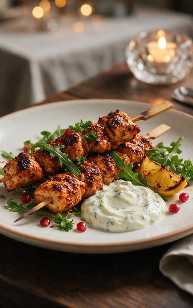 Smoked Paprika Chicken Skewers