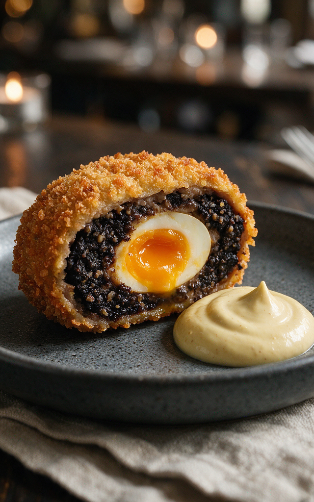 Black Pudding Scotch Egg