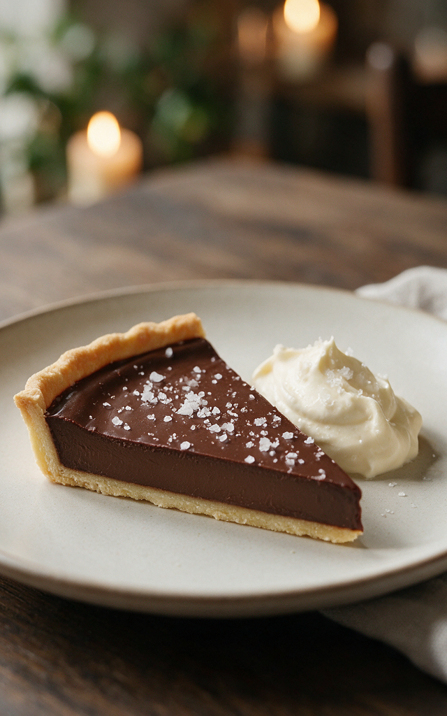 Dark Chocolate & Sea Salt Tart