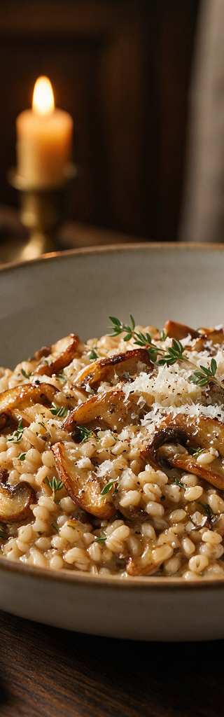 Wild Mushroom & Barley Risotto
